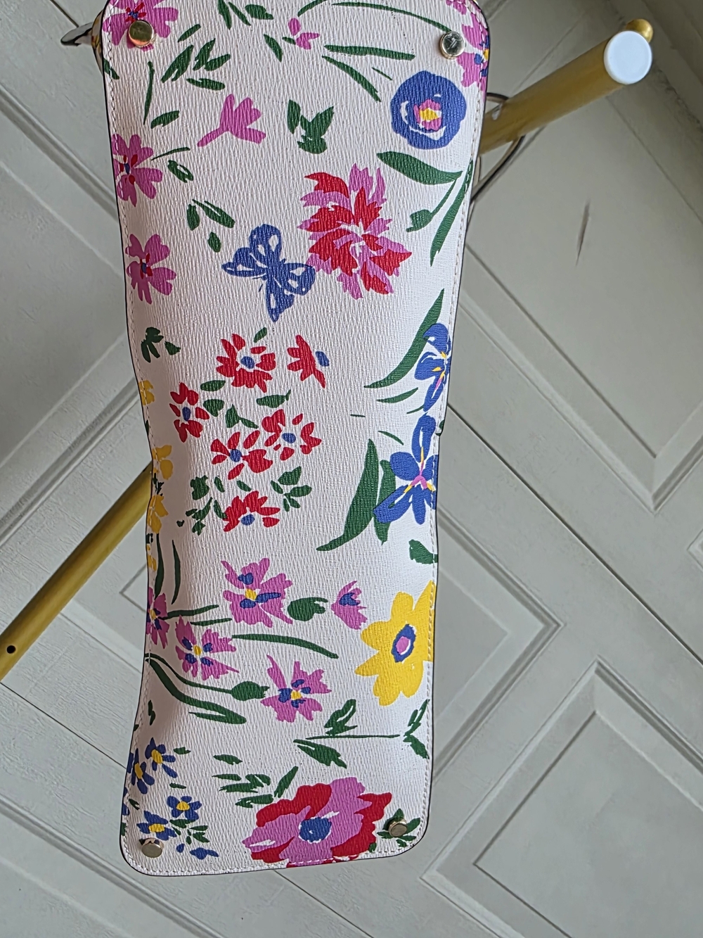 Kate Spade Garden Bouquet Floral Cream Large Top Zip Tote - Picture 10 of 16
